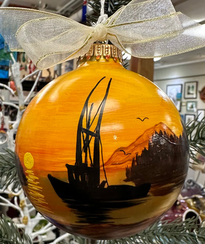 FISHING BOAT ORNAMENT