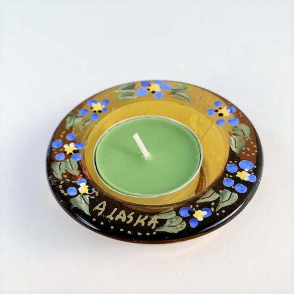 ALASKA FORGET ME NOT TEA LIGHT HOLDER