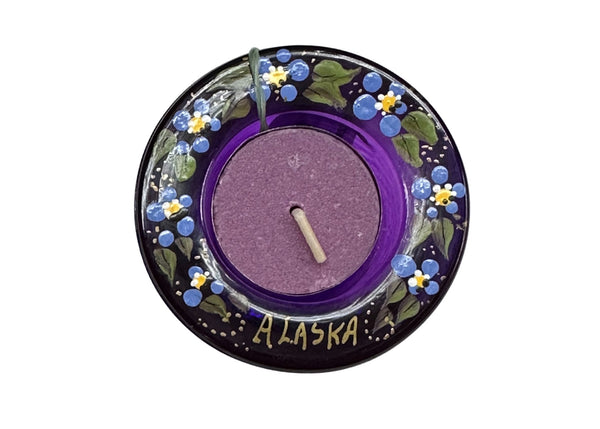 ALASKA FORGET ME NOT TEA LIGHT HOLDER