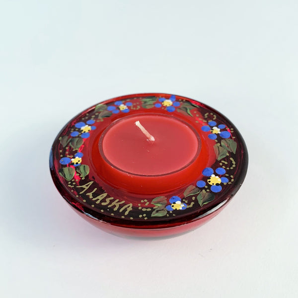 ALASKA FORGET ME NOT TEA LIGHT HOLDER