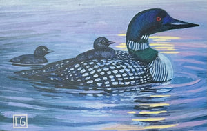 LOON 3.5 X 5.25 INCH BLOCK