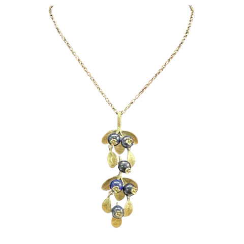 BLUEBERRY PENDANT ON 18" CHAIN