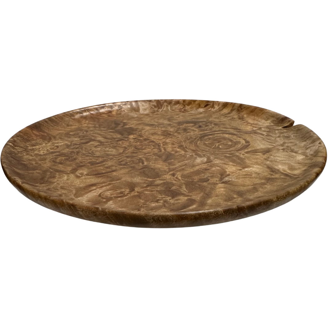 PLATE MAPLE BURL 9 "