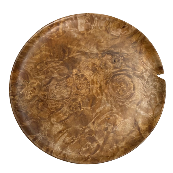 PLATE MAPLE BURL 9 "