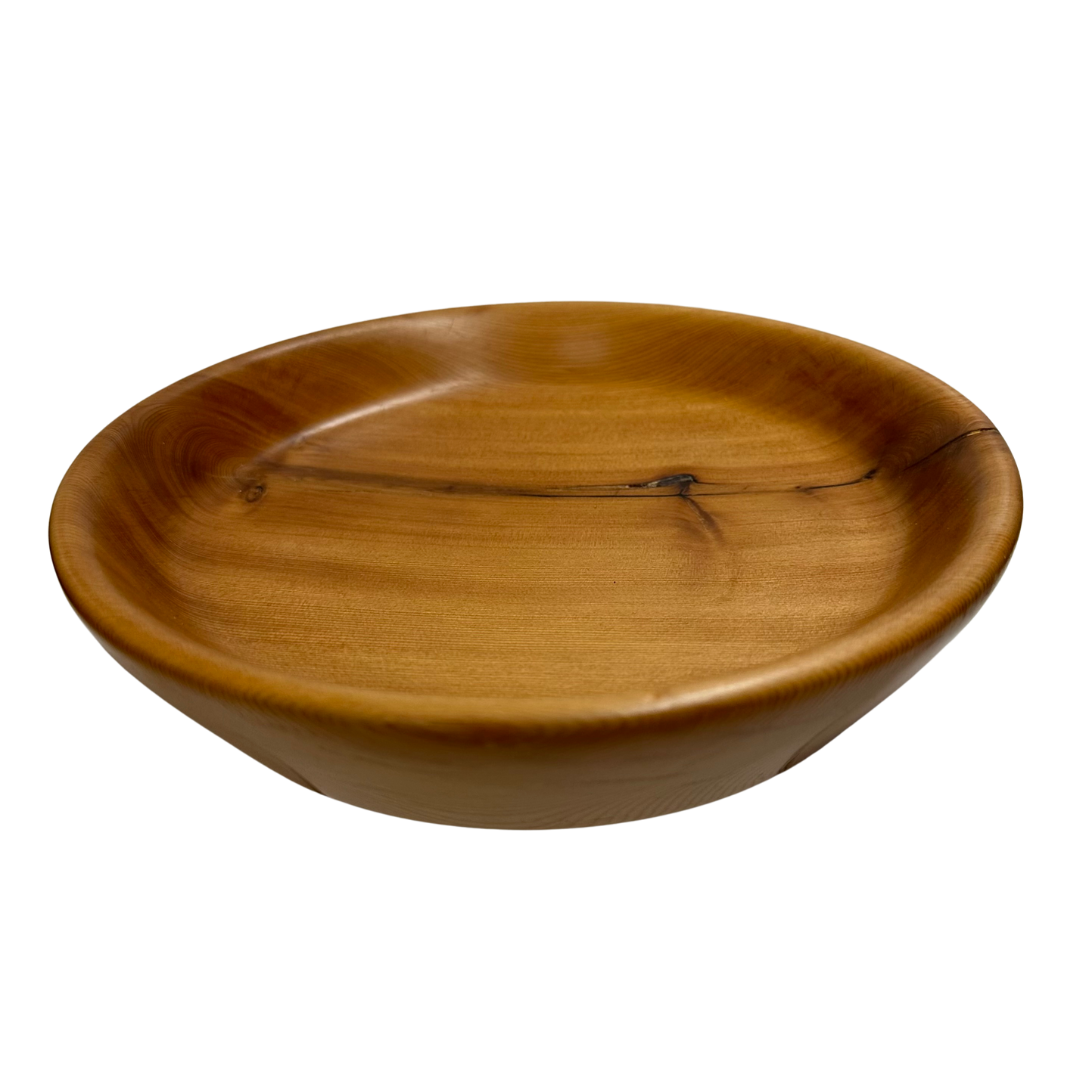 SMALL PACIFIC YEW WOOD OPEN BOWL HAND TURNED