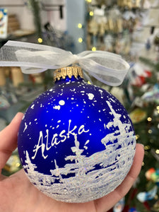 ALASKA SNOWY TREES ORNAMENT