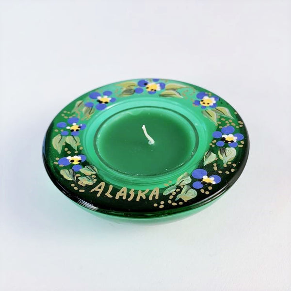 ALASKA FORGET ME NOT TEA LIGHT HOLDER