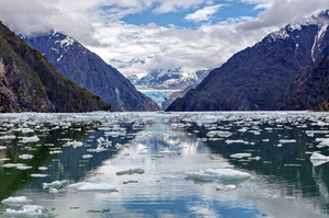 SOUTH SAWYER GLACIER 8X12 PHOTO ON METAL